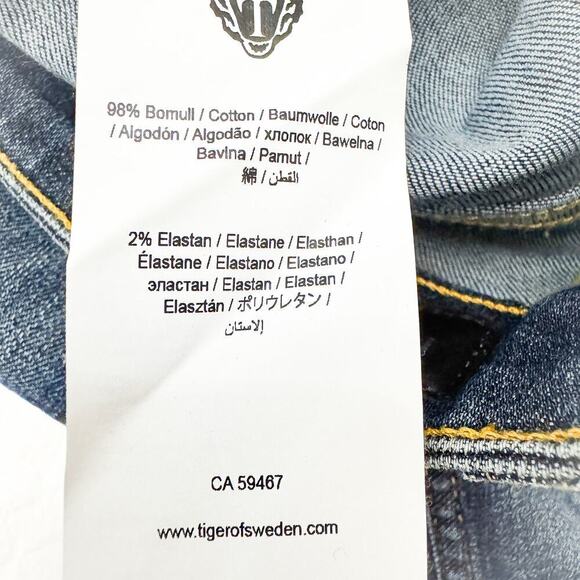 Tiger of Sweden Slight Dark Wash Denim Jeans Aura Italy Size 24 / 30 - Picture 7 of 9